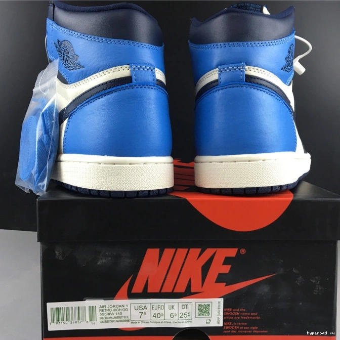 Jordan Retro 1 High OG 555088-140 Obsidian Air 1217